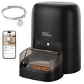 HoneyGuaridan RFID Automatic Cat Feeder with Collar Tag-Activated Personalized Meal, 4.6L 5G WiFi APP Control Cat Food Dispenser with Diet Tracking and Anti-theft for Multi Pet Home and Different Diet