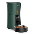 Petory Automatic Cat Feeders Wi-Fi - 4L Dry Food Dispenser for Cats and Dogs 10 Meals per Day Smart Pet Feeder with Desiccant Bag Dual Power Supply 10S Voice Recorder
