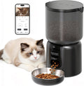 Automatic Cat Feeder with Camera – 5G WiFi Timed Cat Food Dispenser, 4L Clog-Free Smart App Control Pet Feeder, 1080P HD Video with Night Vision Healthy Feeding for Small Pets Indoor