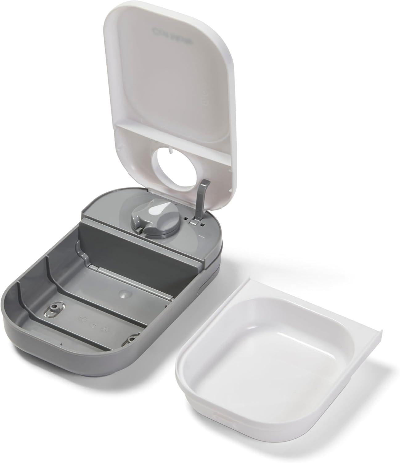 Cat Mate C100 Single Meal Automatic Timer-Controlled Pet Feeder - Suitable for Cats and Small Dogs, for Wet or Dry Food, up to 0.88 lb Capacity, White