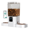 Automatic Cat Feeder with 5G WiFi: Automatic Dog Feeder with Slow Feed & Smart APP Control, 7L Timed Auto Cat Food Dispenser with Alexa for Pets, Detachable for Easy Cleaning - 29 Cups