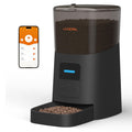 WOPET 6L Automatic Cat Feeder, WiFi Automatic Dog Feeder with APP Control for Remote Feeding, Cat Food Dispenser with Low Food Sensor and Voice Recorder, Up to 15 Meals Per Day