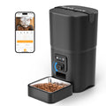 PAPIFEED Automatic Cat Feeder with Camera, 6L Cat Food Dispenser with App, 2.4G WiFi Timed Cat Feeder for Dry Food, 2-Way Audio, Smart Pet Feeder for Small Dog, 10 Meals/Day, 12 Portions/Meal