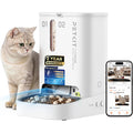 PETKIT Automatic Cat Feeder with Camera, Upgraded Multi-Cat Recognition, Night Vision,2.4G&5G WiFi Dog Feeder with Freshness Lock,5L Timed Dual Hopper Food Dispenser with Low Food Sensor
