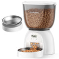 Automatic Cat Feeder with WiFi, App Control Automatic Pet Feeder, 5L Cat Food Dispenser Remote Feeding,10 Meals Programmable 1-15 Portion Control with Stainless Steel, Auto Dog Feeders Dry Food Only